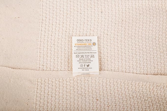 Bersuse 100% Cotton Ventura XL Throw Blanket for Couch - 100% Cotton - 60x90 Inches, Ivory