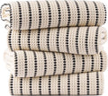 POLYTE 430 GSM Microfiber Oversize Quick Dry Lint Free Bath Towel, 60 x 30 in, 4 Pack (Waffle Weave)
