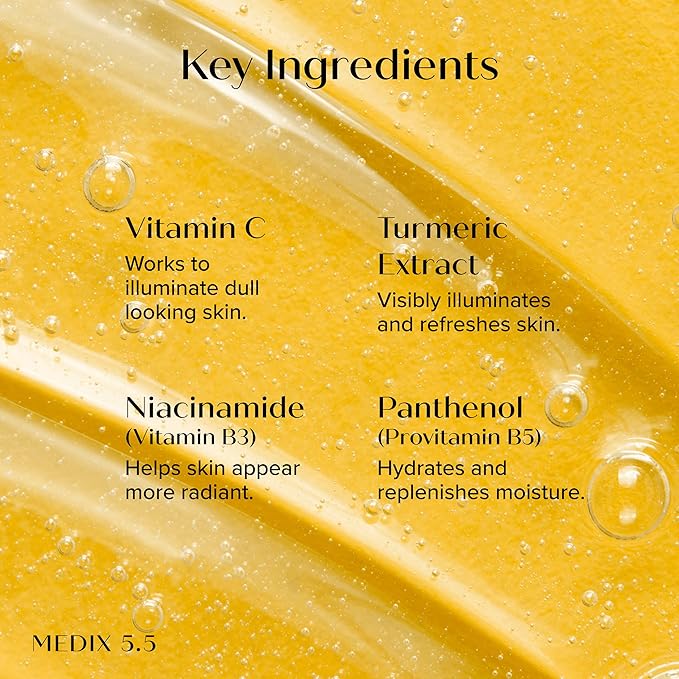 Medix 5.5 Radiant Glow Vitamin C Body Wash W/ Niacinamide | Citrus Scented Gentle Body & Face Cleanser For Women, Men, Dry Skin, & Smoother-Looking Skin | Removes Dirt, Oil, & Impurities, 2-Pack