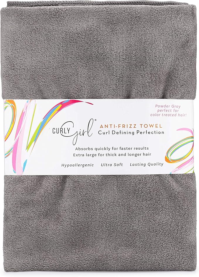 Curly Girl Towel for Women with Curls, Anti-Frizz, Absorbent, Fast Drying, Curly Hair, Microfiber Hair Drying Towel for Curls