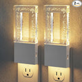 JandCase Night Lights Plug into Wall, Dusk to Dawn Sensor, 3000K Soft White LED, Acrylic Bubble Design, 0-100lm Adjustable Brightness, Foldable Nightlight for Bedroom, Bathroom, Living Room, Hallway