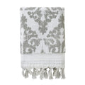 SKL Home Mirage Fringe 100% Turkish Cotton Bath Towel, Gray