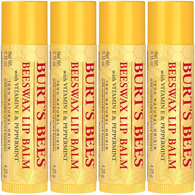 Burt's Bees 100% Natural Moisturizing Lip Balm (Original Beeswax)