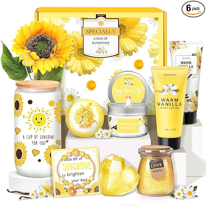 Gifts for Women,Bath and Body Gift 10 pcs Warm Vanilla Self Care Set for Friends,Her,Bestie,Mom,Wife Christmas Birthday Gifts