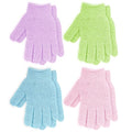 4 Pairs Exfoliating Gloves for Shower, Shower Gloves, Body Scrubber, Korean Exfoliating Mitt Body Scrubber, Microfiber Bath Gloves, Exfoliate Sponge Loofah Wash, Shower Scrubber
