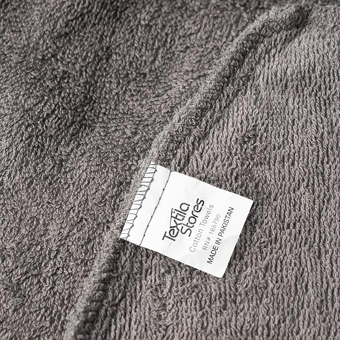 Textila 100% Cotton Hair Wrap Towels for Women (Pack of 2, Plum & Grey) – Soft & Absorbent Turban Towels for Long, Curly, Frizz-Prone Hair