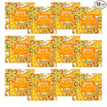 Greenwich Bay Mini Botanical Soap Bars – 12 Pack 1.9 oz Each – Individually Wrapped Guest Soaps for Airbnb, Spa, Travel, Bath – Travel Size Bar Soap Set, Juicy Peach