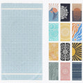 FESHKA Sand Free Turkish Beach Towel (37 x 67) Quick Dry Bath Towel All ages, Oversized Beach Blanket, Lightweight for Travel - Made with 100% Organic Turkish Cotton - Mavi (Baby Blue)