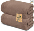 Softolle 100% Cotton Luxury Bath Sheets - Pack of 2 (35" x 70") | Super Soft, Quick-Dry & Highly Absorbent Towels for Bathroom, Home, Spa & Gym (Taupe)
