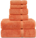 Chakir Turkish Linens Luxury Spa and Hotel Quality Premium Turkish Cotton 6-Piece Towel Set (2 x Bath Towels, 2 x Hand Towels, 2 x Washcloths)