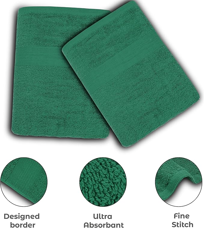 Softolle Luxury Bath Towels Set of 4 (27” x 54”) | Towels for Bathroom | Super Soft | Highly Absorbent Towels for Home, Spa, Gym (Dusty-Green)