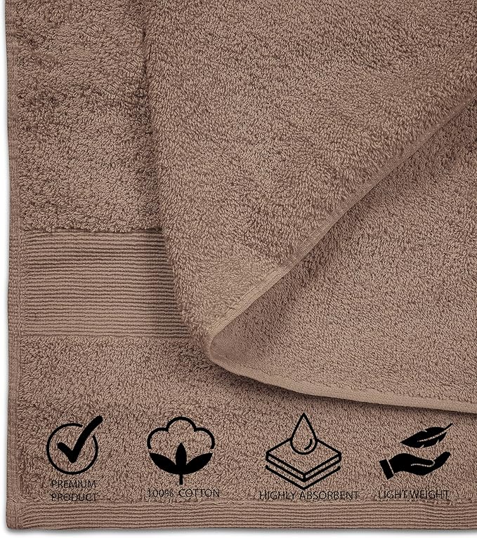 Softolle 100% Cotton Luxury Bath Sheets - Pack of 2 (35" x 70") | Super Soft, Quick-Dry & Highly Absorbent Towels for Bathroom, Home, Spa & Gym (Taupe)