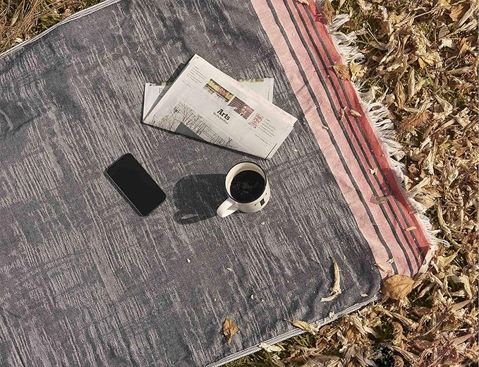 Turkish Bath Towel 100% Cotton, Hamman, Eco-Friendly Quick Dry Travel Sauna Spa Beach Pool (35 x 70 inches) Soft Absorbent, Picnic, Peshtemal Towels (Black Indigo)