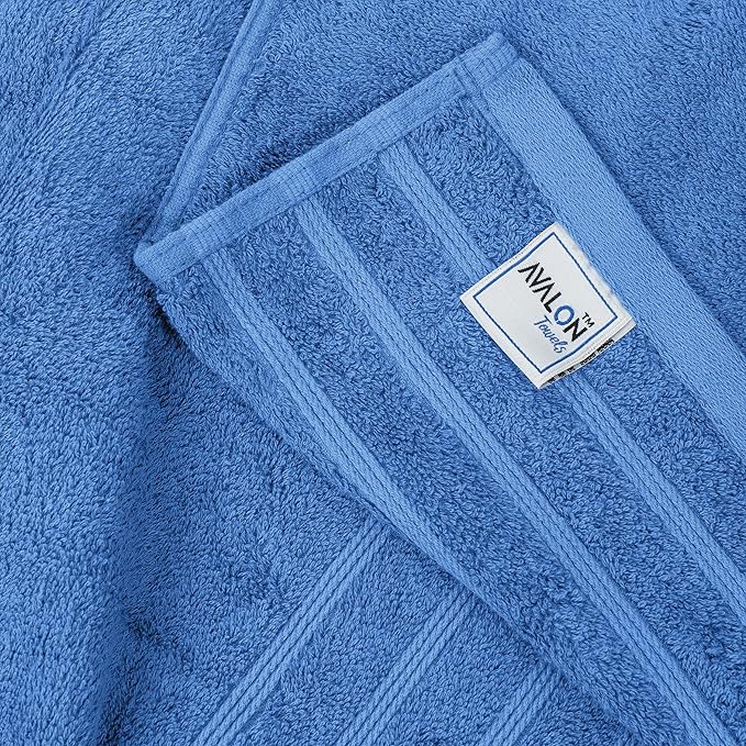 Avalon Towels Bath Towels Set of 4, Size 30 x 60 Inches - 60% Cotton, 40% Viscose Made from Bamboo, Soft and Absorbent, Quick Drying, Lightweight, Perfect for Daily Use