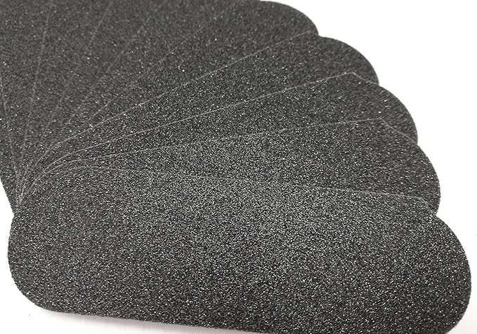 120 GRIT Stainless Steel Pedicure File Refill Pads, 60 Count (120 GRIT Black)