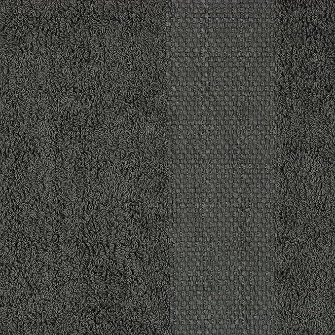 Simpli-Magic Cotton Bath Towels, 25”x50”, Gray, 6 Pack
