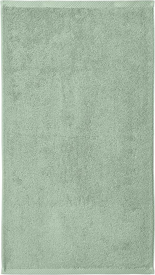 Amazon Basics Lightweight Quick-Dry Hand Towels, 100% Cotton, 28" x 16", Seafoam Green, 8-Pack