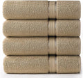COTTON CRAFT Ultra Soft Oversized Bath Towels - 4 Pack Extra Large Bath Towel Set - 30x54 - Absorbent Everyday Luxury Hotel Spa Gym Shower Beach Pool Camp Travel Dorm - 100% Cotton 580 GSM - Linen