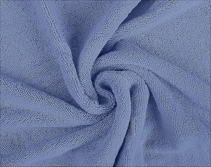 Towel and Linen Mart 4 Pieces Bath Towel Sets - Electric Blue - 2 ply Low Twist Soft Feel Luxurious,Quick Dry, Extra Absorbent, 100% Ring Spun Cotton 600 GSM (27 x 54, Pack of 4)