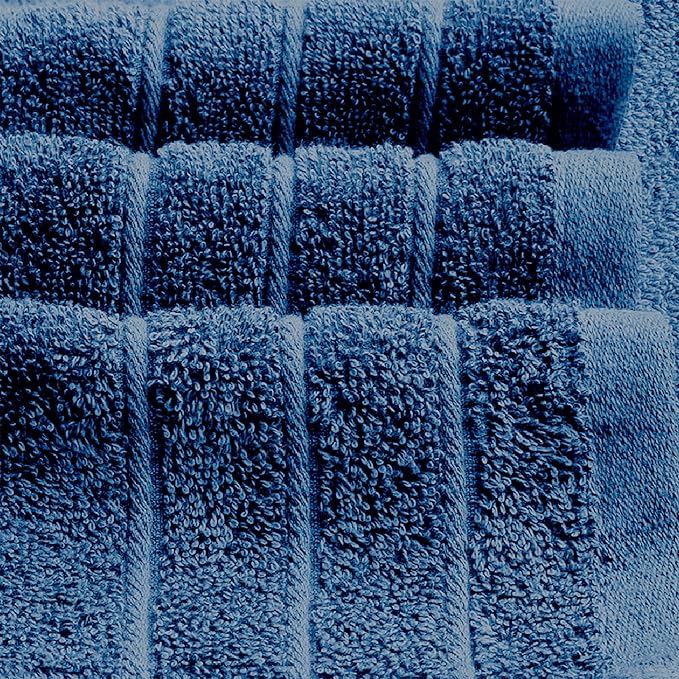 Tens Towels Pack of 4 Extra Large Bath Towels 30 x 60 Inches, 100% Cotton, Larger & Lighter Weight, Quicker to Dry, Super Soft and Absorbent, Perfect for Bathroom, Blue