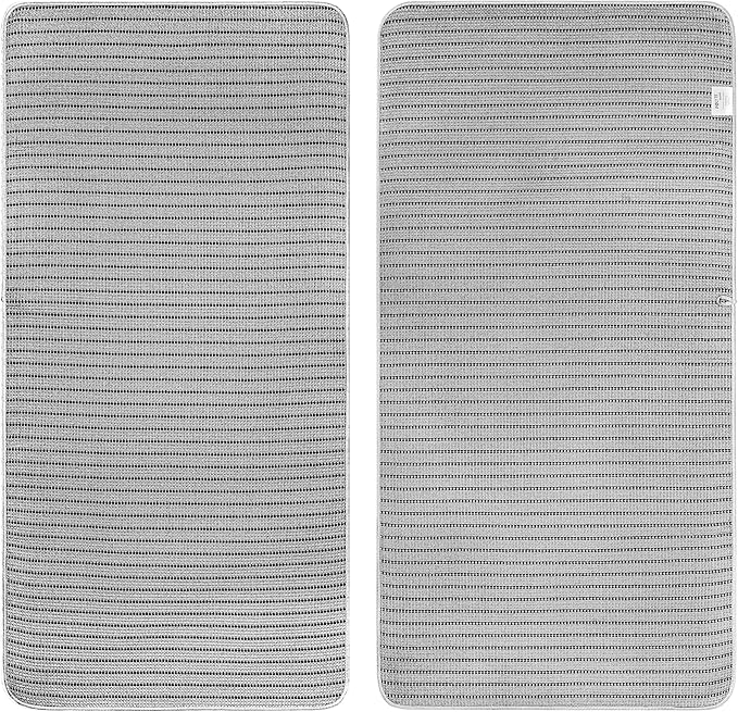 POLYTE 430 GSM Microfiber Oversize Quick Dry Lint Free Bath Towel, 60 x 30 in, 4 Pack (Waffle Weave)